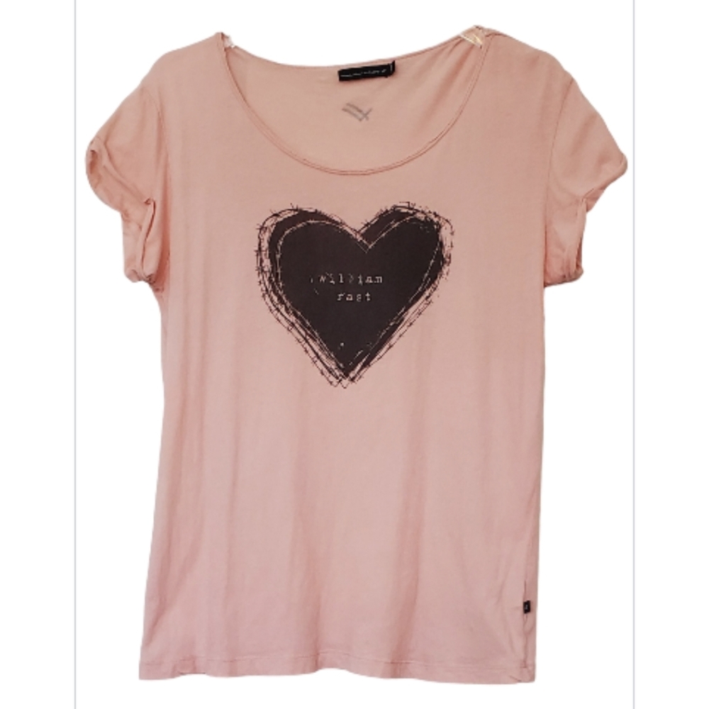 William Rast Women's Graphic Casual Tshirt Top